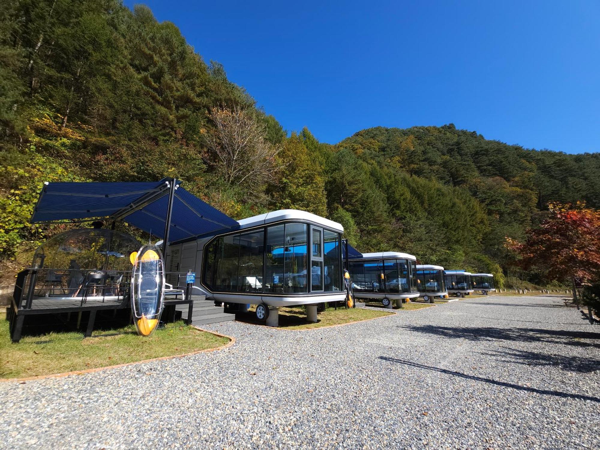 Galaxy X Hotel Type Caravan Glamping & Pension Pyeongchang Extérieur photo